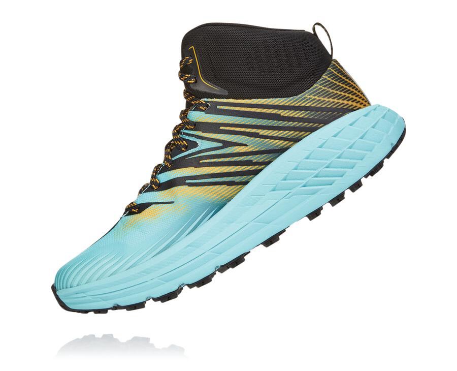 Trail Shoes Womens - Hoka One One Speedgoat Mid GORE-TEX 2 - Blue - XRJULOK-96